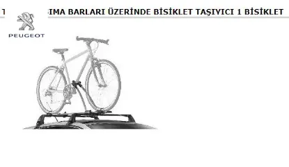 Tavan Bisiklet Taşiyici 206-208-301-308-3008-5008 ÜNİVERSAL resmi
