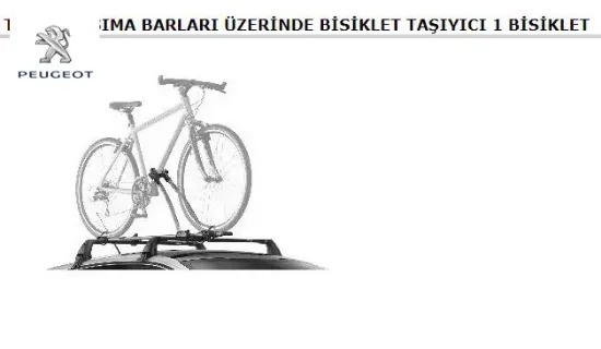 Tavan Bisiklet Taşiyici 206-208-301-308-3008-5008 resmi