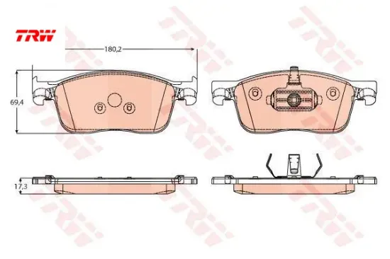 Ön Fren Balatasi Expert Iv-traveller 2.0 Hdi/1613260780/trw resmi