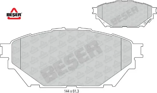 Ön Fren Balatasi    Canter Euro5  12-> Beşer  MK585740/ ML252415   4170 resmi