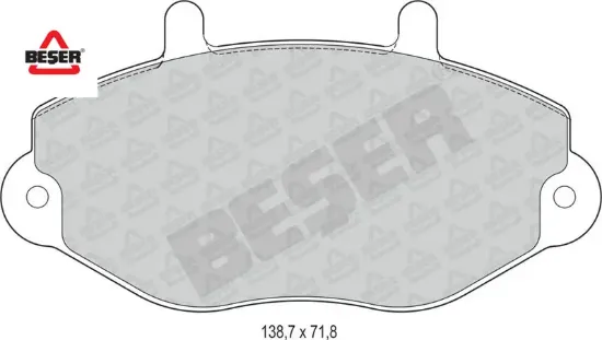 Fren Balatasi Ön   Transit T15 93-00 Beşer  / 6197739/ 21469/ 1074972/ 92V   3445 resmi