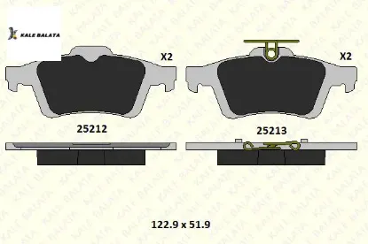 Arka Fren Balatasi Focus Ii-kuga Ii-connect resmi