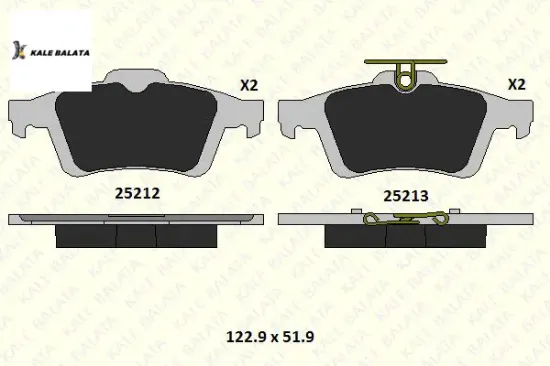Arka Fren Balatasi Focus Ii-kuga Ii-connect resmi