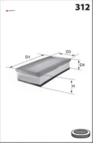 Hava Filtresi 208-308-3008-c3-c4-partner Dv6fc resmi