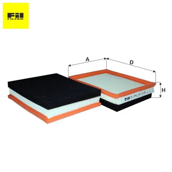 Hava Filtresi  208-308-3008-c3-c4-partner Dv6fc Fil Filter  9802348680/ 1638027780  DS, CITROEN, PEUGEOT, OPEL, TOYOTA HP2366 resmi