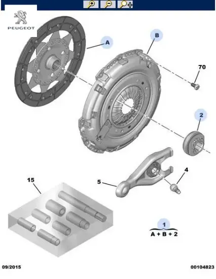 Debriyaj Kiti Dv5rc 1.5 Rifter 308 (t9) Peugeot 1619230180 resmi