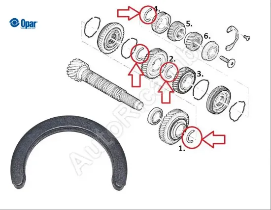 Vites Segmani Ducato 2.3jtd Opar 9620395580 resmi