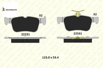 Fren Balatasi Arka   Espace Ii-fusion-galaxy Iii-kuga Ii-mondeo V-s-max Ii-civic   2015-> resmi
