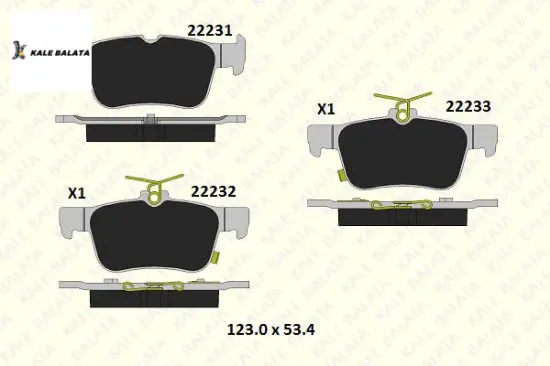 Fren Balatasi Arka   Mondoe V-civic 1.5/2.0 15-> resmi