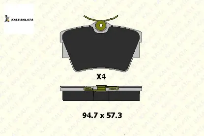 Fren Balatasi Arka   Trafic Ii-vivaro F9q  90-03 resmi