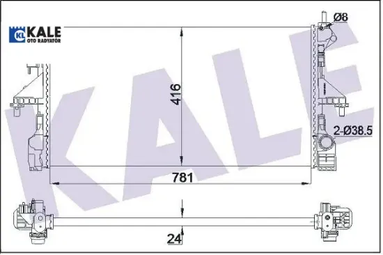 Radyatör Su Boxer Iii-jumper 2.0/2.2hdi /dw10fu/dw12ru  Euro6 (mt) resmi
