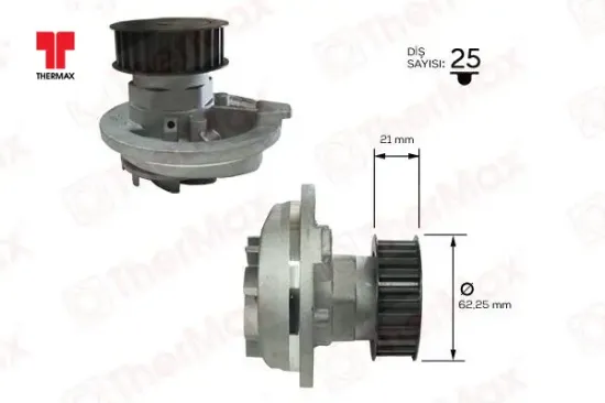 Devirdaim Pompasi  Astra F/vectra A  1.6/1.8/2.0  C18nz/c20ne   89-03 Thermax  1334054/ 90444123  CHEVROLET, OPEL T01.172 resmi