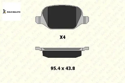 Arka Fren Balatasi Linea Kale Balata  71770991/ 77362276/ 77362675  ALFA ROMEO, FIAT, LANCIA 23517 172 04 resmi