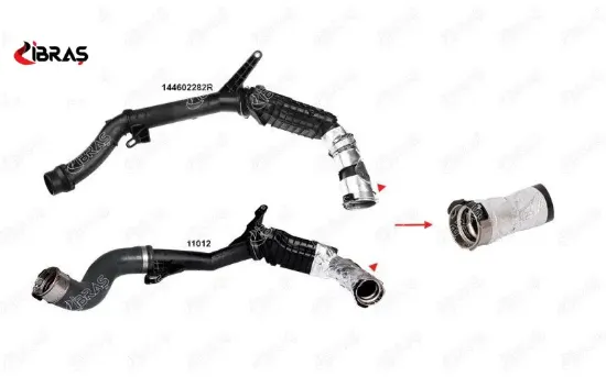 Turbo Hortumu Plastik Boru Hariç Duster Clio Iii Logan Ii Sandero Ii 1.5dci 10-18 Ibras  144604018R/ 144608294R/ 144609034R/ 144602282R   11193 resmi