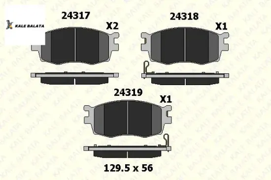 Ön Fren Balatasi 2 Fiş Accent Era-rio Ii 06-12 resmi