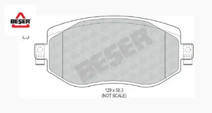 Ön Fren Balatasi  Megane Iv  15- Beşer  4106033407R   4280 resmi