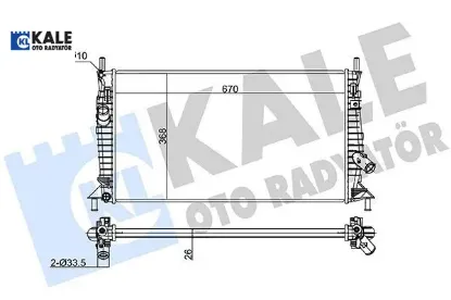 Motor Su Radyatörü Focus-c Max 1.6tdci Kale Radyatör  3M5H8005RK   356300 resmi