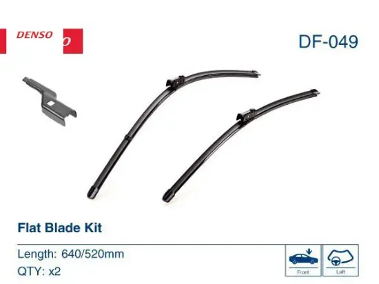 Silecek Seti 640-520mm A6 Denso  4G1955425  AUDI DF-049 resmi