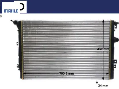 Su Radyatörü Tiguan 08>16 Mahle  5N0121253P   CR2032000S resmi