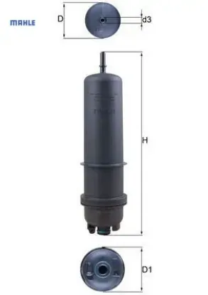 Yakit Filtresi Bmw G30 G11 G01 G02 Mahle  13328591019/ 13328591018/ 1332   KL8727 resmi