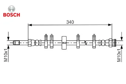 Fren Hortumu Daily Iv-v-vi 06> 340mm Bosch  504175595/ 504175594   1987481667 resmi