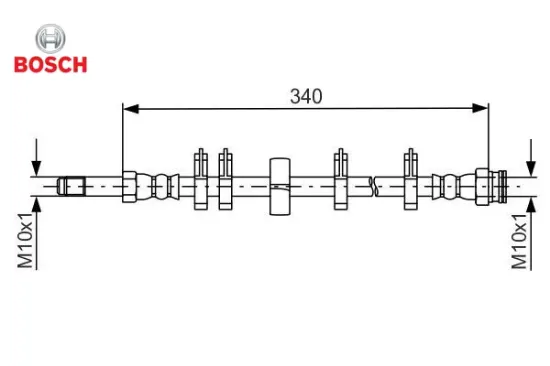 Fren Hortumu Daily Iv-v-vi 06> 340mm Bosch  504175595/ 504175594   1987481667 resmi