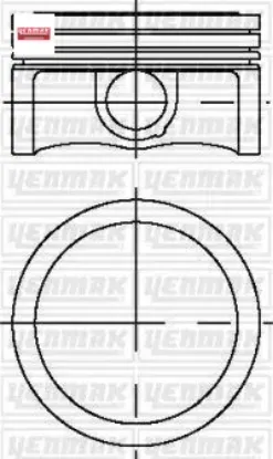 Motor Piston+segman 0.50 Insignia-astra J 1.6i 16v180hp 09> resmi