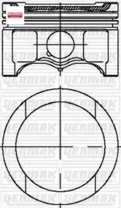 Motor Piston+segman 0.50 Caddy-golf-jetta-passat-touran-a3-a4-leon-toledo-octavia 1.6 00-15 (81mm) resmi