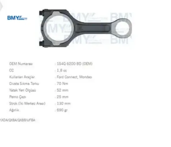 Piston Kolu 1.8 Tdci - Connect, Mondeo (hcpa,hcpb, P9pa,p9pc, P9pd, R3pa,rwpd) 1S4Q6200BD resmi