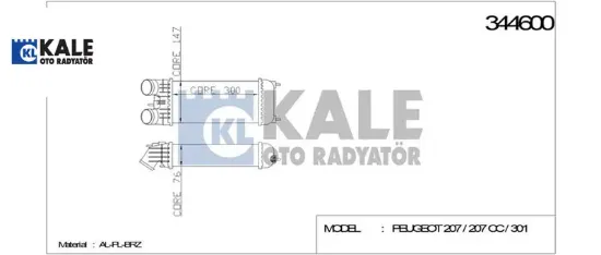 Turbo Radyatörü 207-208-2008-301 Dv6c 1.6hdi Euro5 resmi