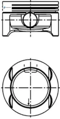 Motor Piston+segman Std Corsa C-corsa 1.0 73.40mm resmi