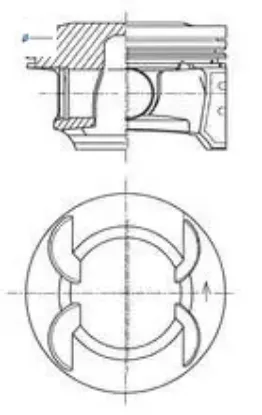 Piston+segman 0.25 Astra H-j Insignia A-mokka-zafira B-trax-cruze-aveo 1.6 16v 79.25mm resmi