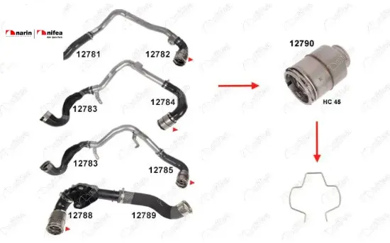 Turbo Borusu Segmani  Nv400-movano B-master Iii-movano B Ii 2.3 Dci/cdti resmi