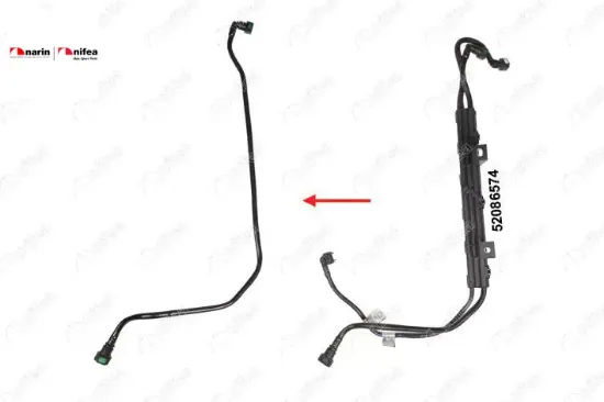 Yakit Borusu Fiorino 1.3 D Mtj Nifea  51856583/ 51888457/ 52086574  RAM, PEUGEOT, FIAT, CITROEN 15536 resmi