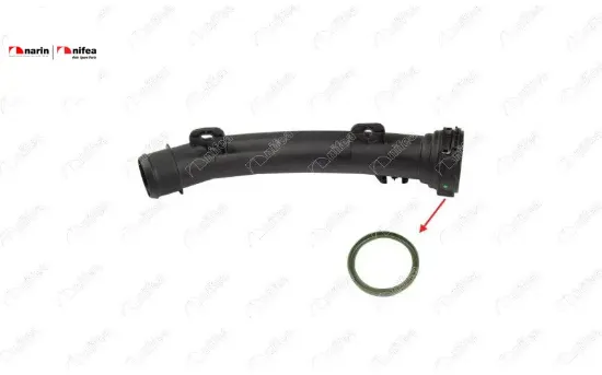 Turbo Borusu Contasi Plastik Boru Hariç Ok İle Gösterilen Conta C3 C4 Corsa F 208 2008 308 1.2 13> resmi