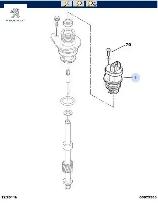 Hiz Sensörü 206 Peugeot    1609982880 resmi