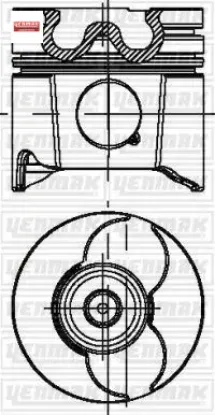 Piston Segman 85,00mm+0,60  Partner 2.0hdi/dw10td 8771796060000G/ 0399901/ 0628. resmi