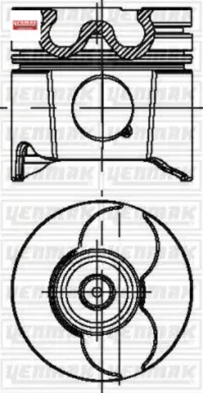 Piston Segman 85,00mm+0,60  Partner 2.0hdi/dw10td 8771796060000G/ 0399901/ 0628. resmi