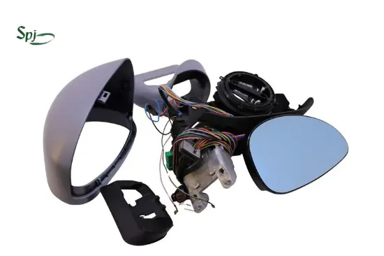 C4 Elektrikli Katlanir Ayna 04/10 Astarli Sensörlü Hafizali Sağ resmi