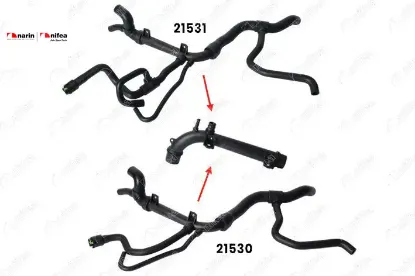 Radyatör Motor Baglanti Borusu Vectra B 1.8/2.0/gm Nifea  GM 90499719  OPEL, VAUXHALL 21532 resmi