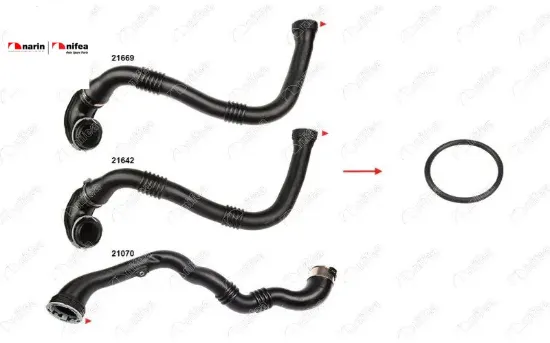 Turbo Borusu Contasi Plastik Boru Hariç Insignia A-i A - Ii B 1.6cdti 2.0 Cdti 14-17 resmi