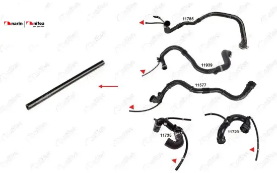 Turbo Borusu Hortumu  Megane Ii 1.5dci Nifea  8200166828  RENAULT, NISSAN, DACIA 11492 resmi