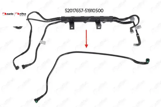 Yakit Borusu (braket Hariç) Doblo 1.3 Euro 5 Nifea  51910500/ 52017657   RAM, FIAT 14726 resmi