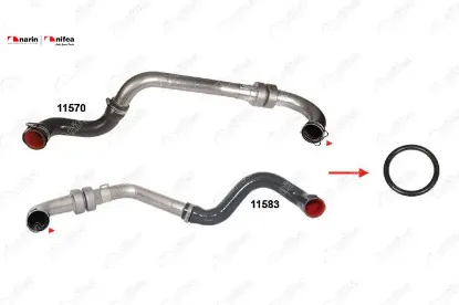 Turbo Borusu Contasi Megane Ii- Scenic Ii 1.5 Dci K9k resmi