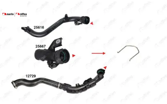 Turbo Borusu Segmani  Juke-qashqai 1.5dci / Euro V resmi