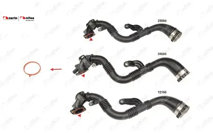 Turbo Borusu Contasi Qashqai Nifea  144604EJ0D/ 14460HX40A/ 144604  RENAULT, NISSAN 25696 resmi