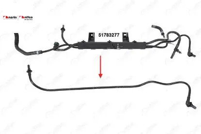 Yakit Borusu Braket Hariç Doblo 1.3 Multijet 05>10 Nifea  51783277/ 51755592  FIAT 14611 resmi
