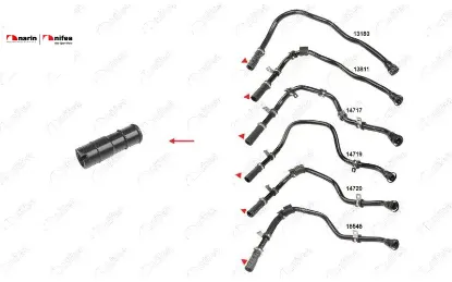 Yağ Buhar Borusu Hortumu Plastik Boru Hariç Doblo Grande Punto 05-10 resmi
