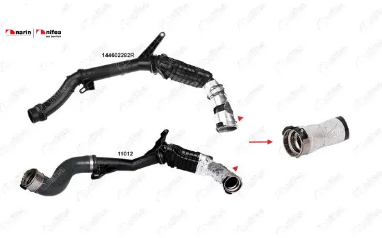 Turbo Hortumu Plastik Boru Hariç Duster Clio Iii Logan Ii Sandero Ii 1.5dci 10-18 Nifea  144604018R/ 144608294R/ 144609034R/ 144602282R  RENAULT, DACIA 11193 resmi