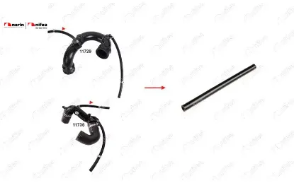 Turbo Borusu Hortumu 5mm X 11mm =15cm Logan resmi